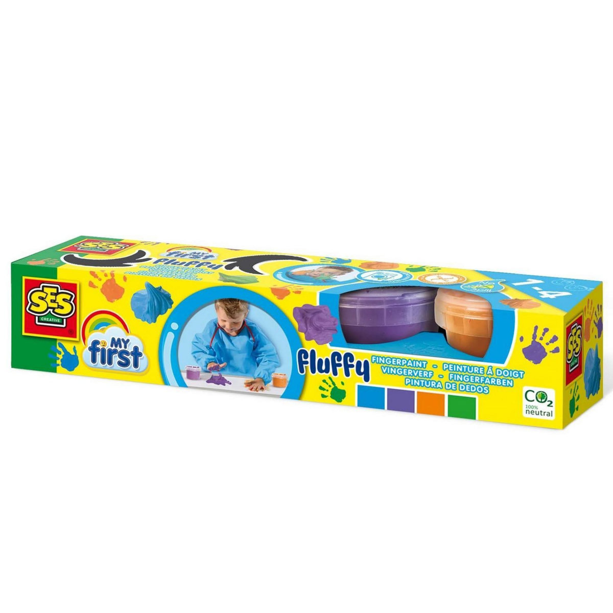 SES Creative My first : Peinture au doigt fluffy
