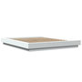 Voir la diapositive 3 : VIDAXL Cadre de lit avec lumieres LED sans matelas blanc 160x200 cm