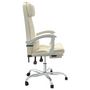 Voir la diapositive 4 : VIDAXL Fauteuil de massage inclinable de bureau Creme Similicuir