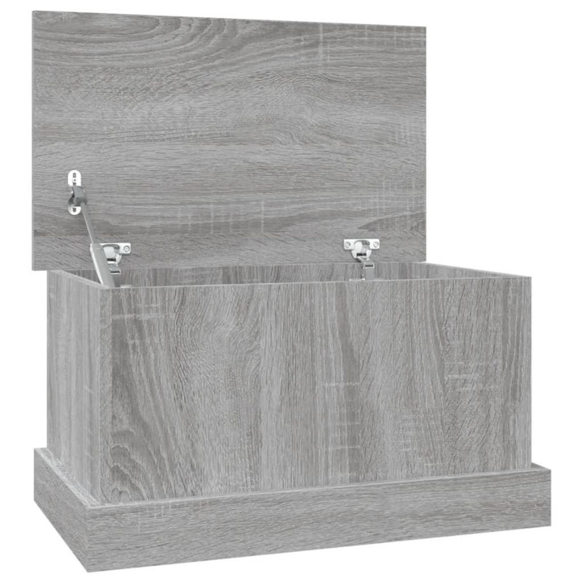 VIDAXL Boîte de rangement sonoma gris 50x30x28 cm bois d'ingenierie