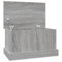 Voir la diapositive 2 : VIDAXL Boîte de rangement sonoma gris 50x30x28 cm bois d'ingenierie