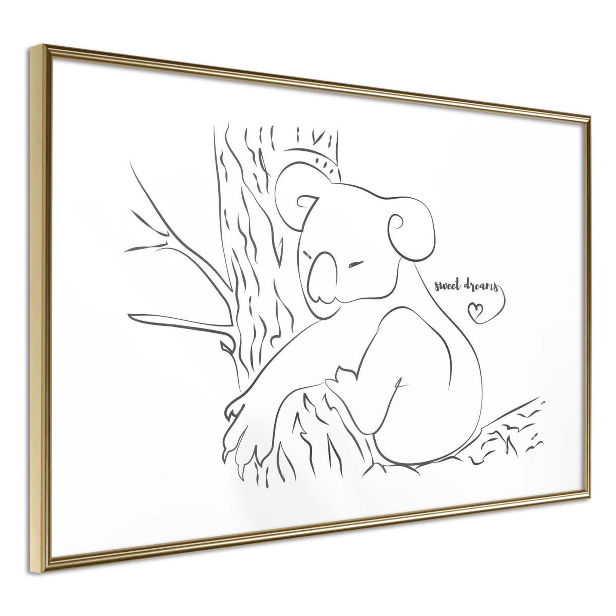 Paris Prix Affiche murale encadrée  resting koala