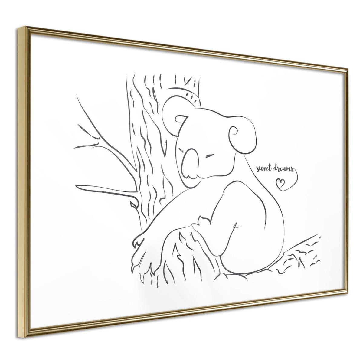 Paris Prix Affiche Murale Encadrée  Resting Koala