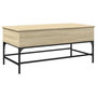 Voir la diapositive 2 : VIDAXL Table basse chene sonoma 100x50x45cm bois d'ingenierie et metal