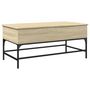 Voir la diapositive 2 : VIDAXL Table basse chene sonoma 100x50x45cm bois d'ingenierie et metal