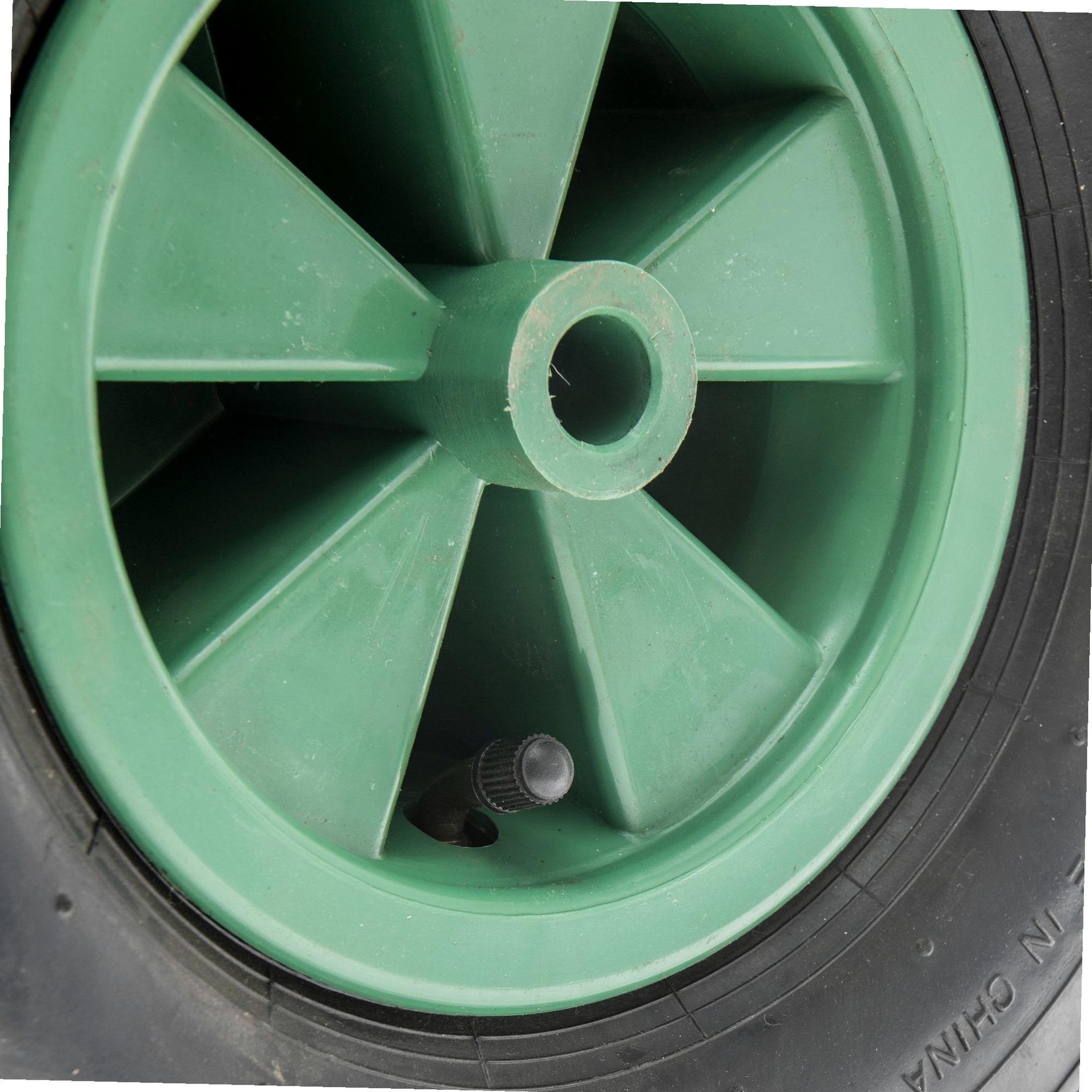 Voir la diapositive 5 : WERKAPRO Roue gonflable verte werka pro  325x85  alésage 16mm