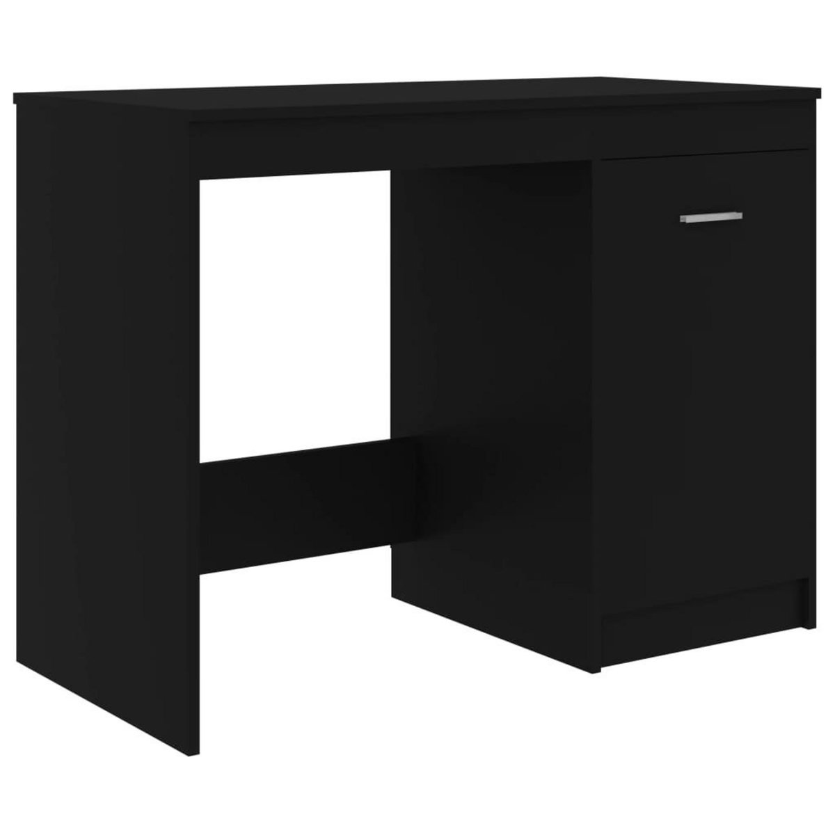 VIDAXL Bureau Noir 140x50x76 cm Bois d'ingenierie