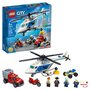 LEGO City 60243 L'Arrestation en Hélicoptère, Jouet, Moto et Camion, Minifigurine Policier