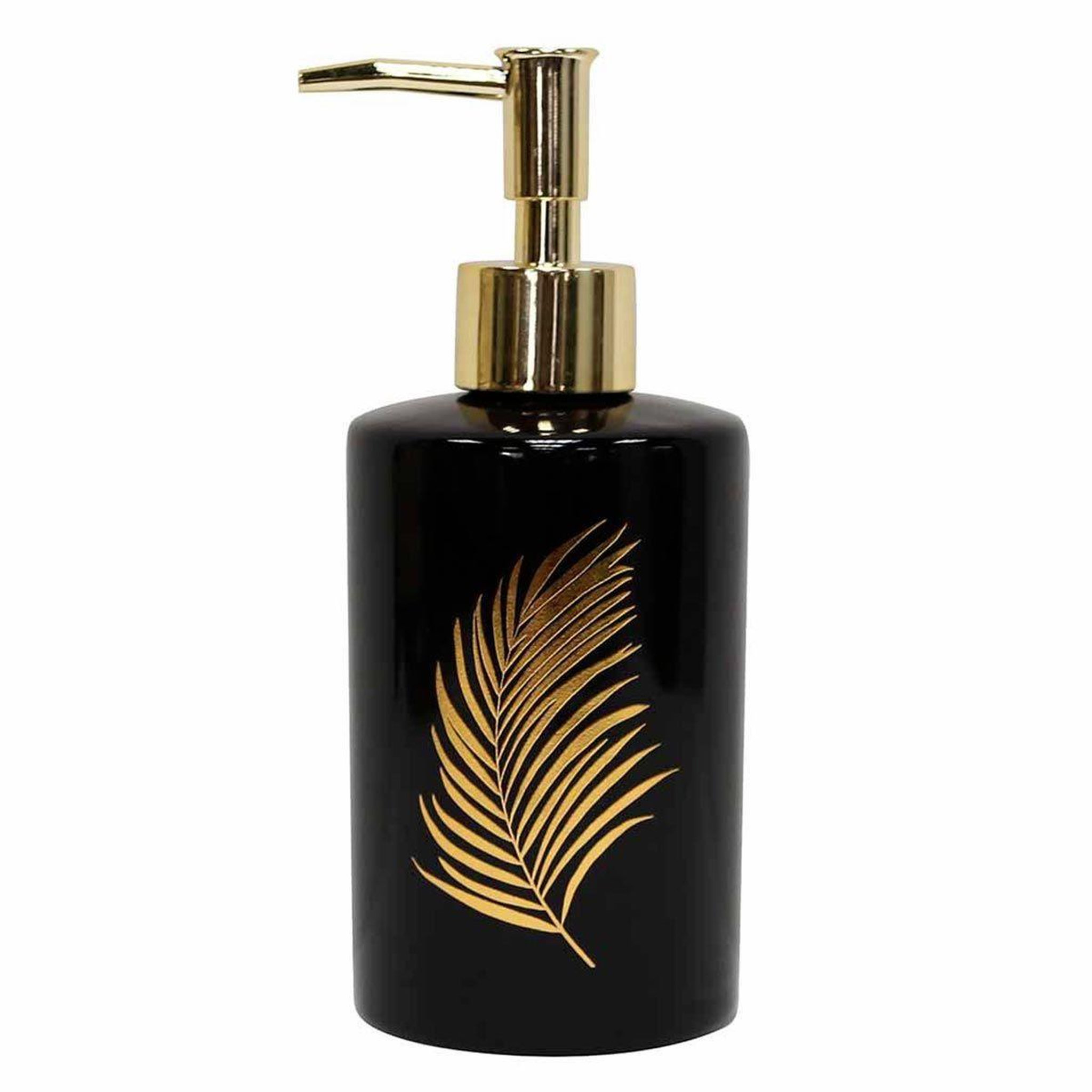 Douceur d'Intérieur Distributeur de savon imprimé  orbella  17cm noir