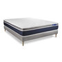 Voir la diapositive 2 : ACTISOM Ensemble ACTIFLEX CONFORT Matelas Ressorts ensachés+mémoire de forme 120x200cm Maxi épaisseur + sommier KIT gris