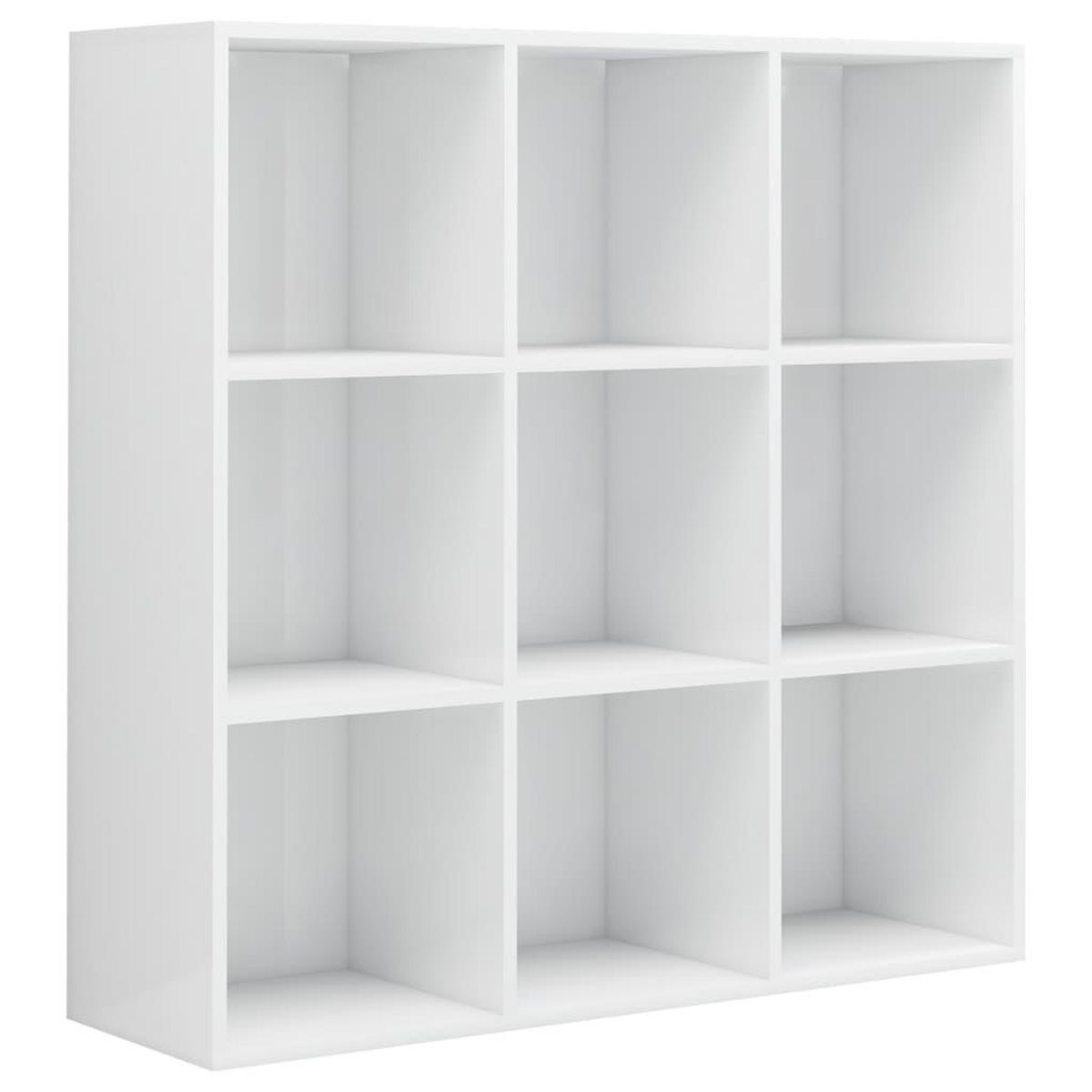 VIDAXL Bibliotheque blanc brillant 98x29x97,5 cm bois d'ingenierie