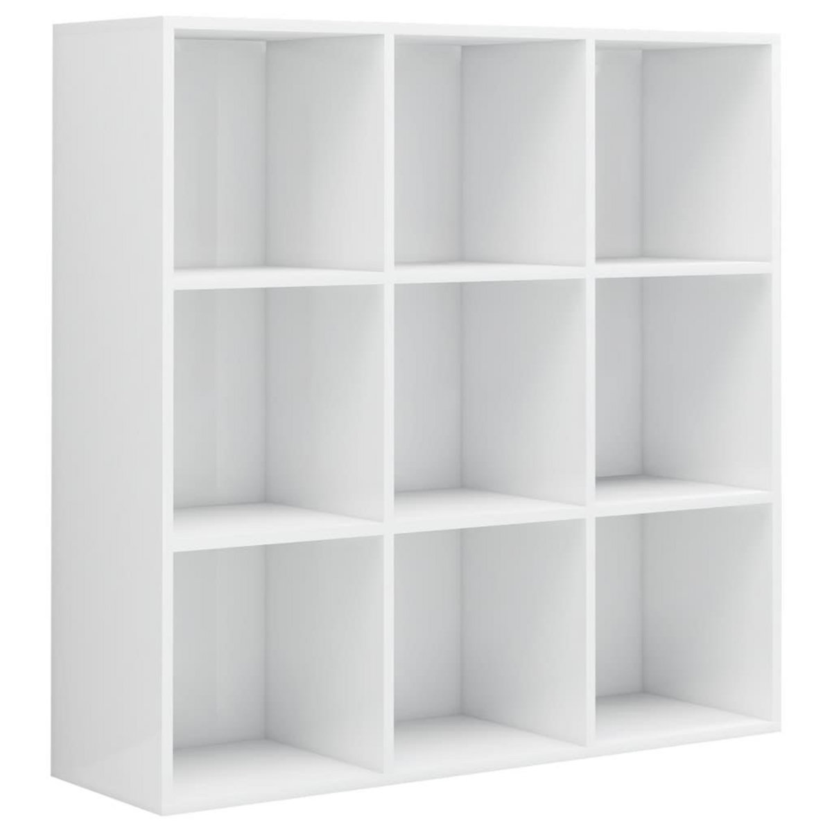 VIDAXL Bibliotheque blanc brillant 98x29x97,5 cm bois d'ingenierie