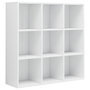 Voir la diapositive 2 : VIDAXL Bibliotheque blanc brillant 98x29x97,5 cm bois d'ingenierie