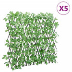 VIDAXL vidaXL Treillis de lierre artificiel extensible 5 pcs vert 180x65 cm