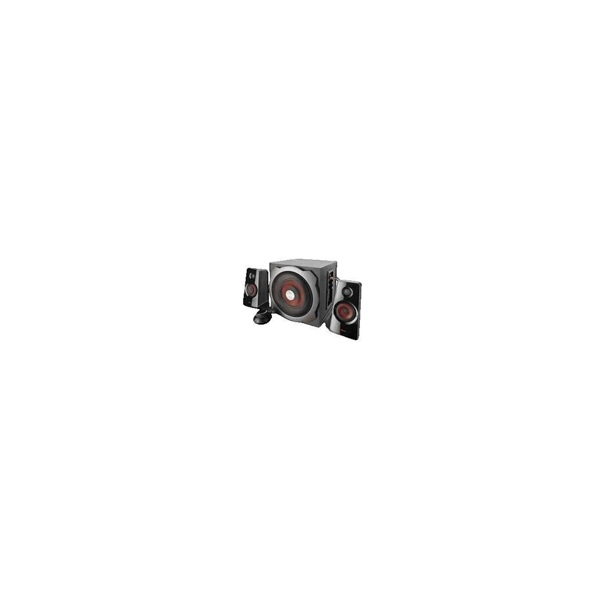 Voir la diapositive 3 : Trust Caisson de basses Trust GXT 38 en bois