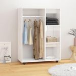 VIDAXL Garde-robe Blanc brillant 80x40x110 cm Bois d'ingenierie