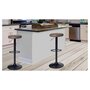 Voir la diapositive 5 : Lot de 2 tabourets de bar style industriel vintage pieds métal MINNESOTA