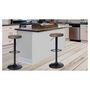 Voir la diapositive 5 : Lot de 2 tabourets de bar style industriel vintage pieds métal MINNESOTA