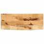 Voir la diapositive 1 : VIDAXL Dessus de table 90x30x2,5 cm bord vif bois massif manguier brut