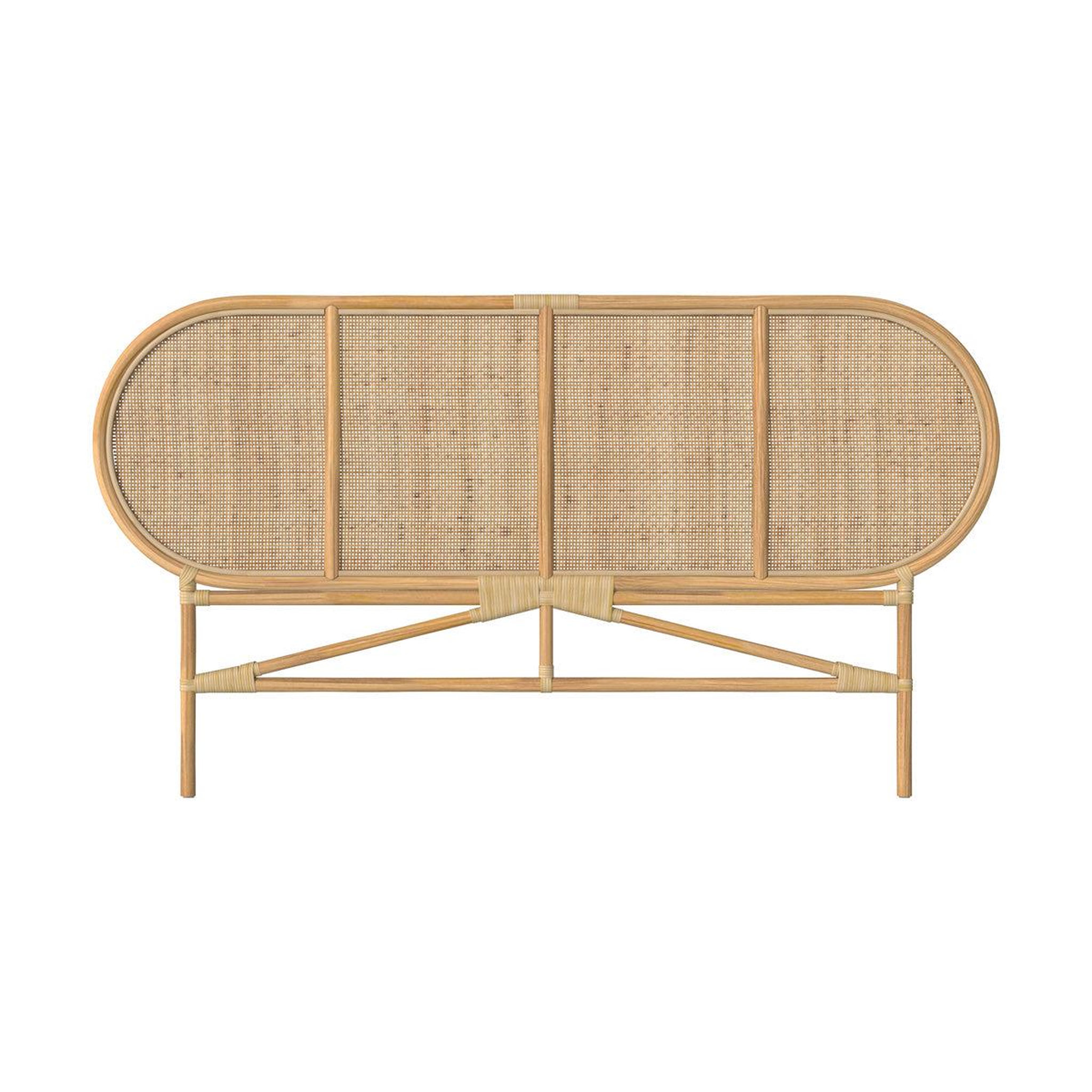 Voir la diapositive 3 : MAISON PAVANE Tête de lit en rotin naturel 140 cm-navahino