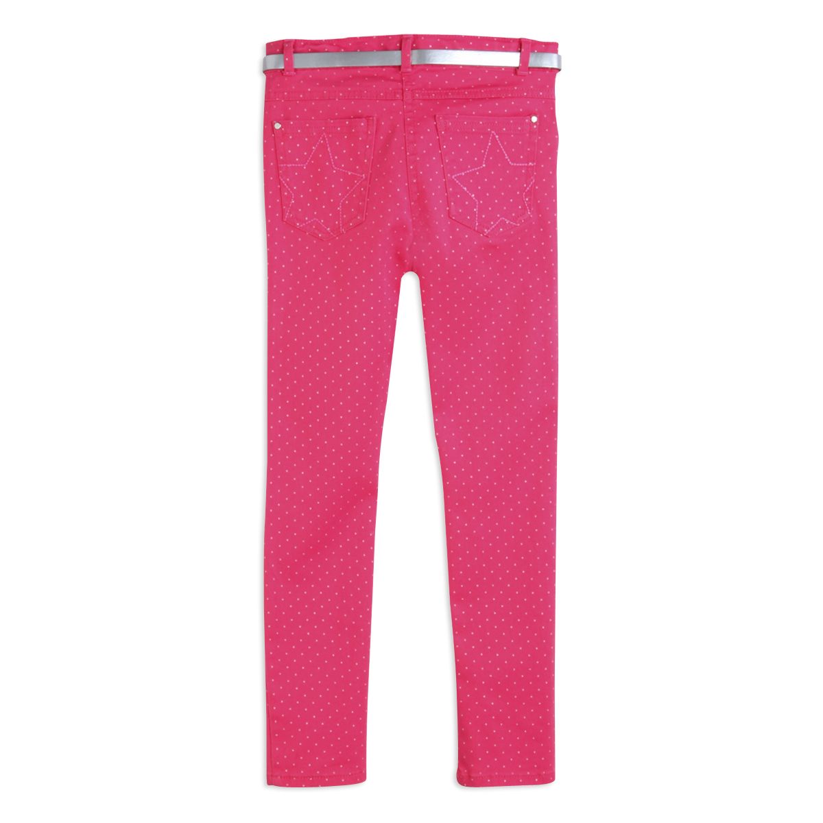 IN EXTENSO Pantalon slim à pois avec ceinture fille