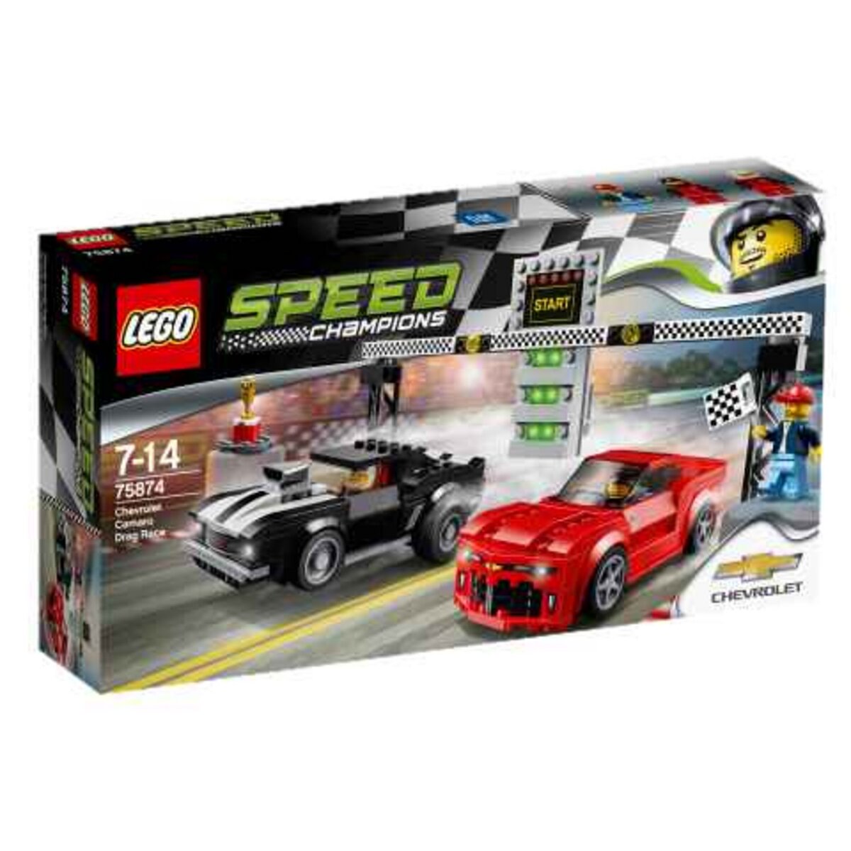 LEGO Speed Champions 75874 - La course des Chevrolet Camaro