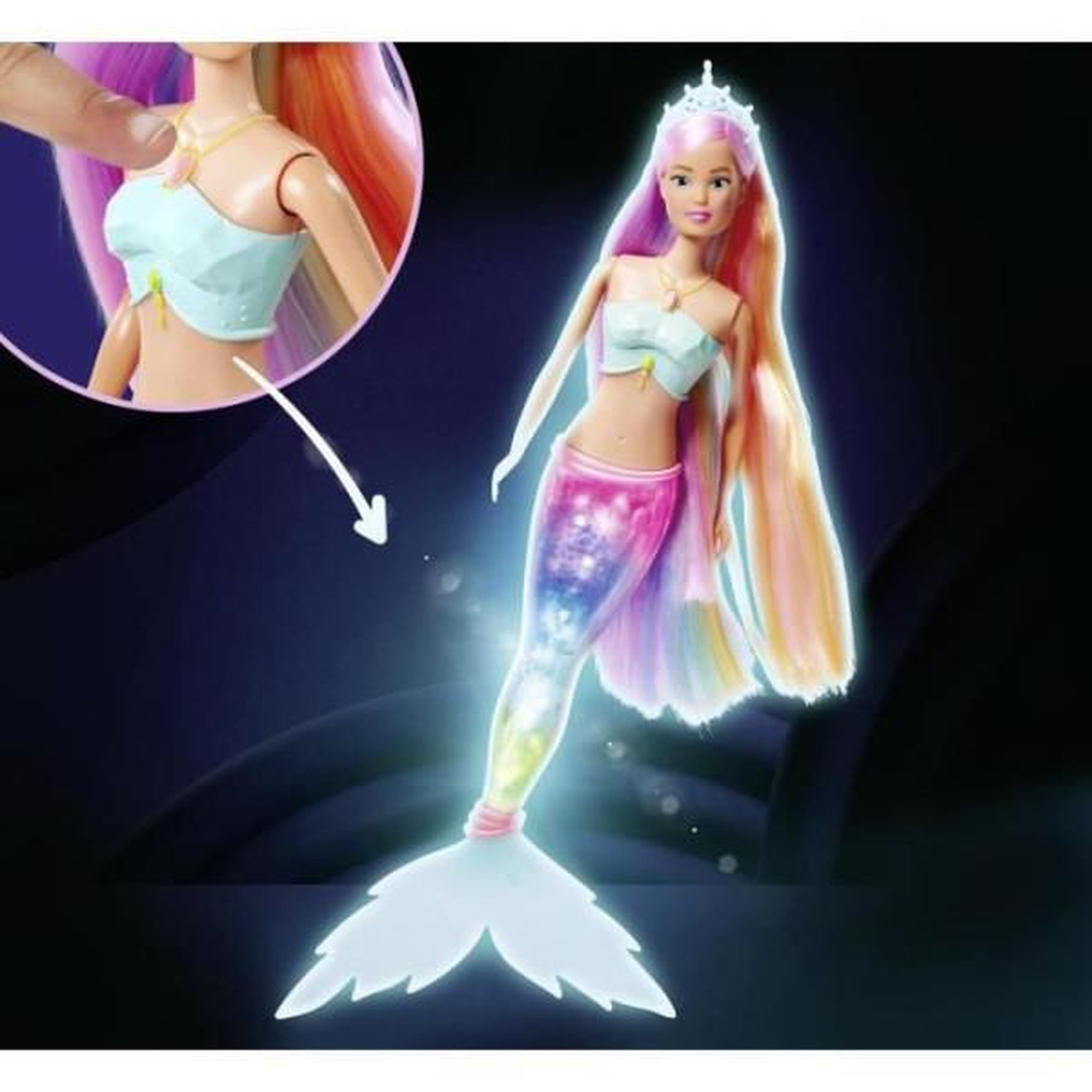 Voir la diapositive 2 : SILVERTORN SIMBA - Steffi Love - Sirene Lumineuse -Poupée mannequin