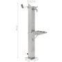 Voir la diapositive 6 : VIDAXL Colonne a eau de jardin carree Acier inoxydable 95 cm