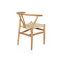 Voir la diapositive 6 : SWEEEK Lot de deux chaises vintage naturelles en bois d'hévéa avec assise en cordes et dossier arrondi