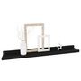 Voir la diapositive 3 : VIDAXL Etageres murales 4 pcs Noir 60x9x3 cm
