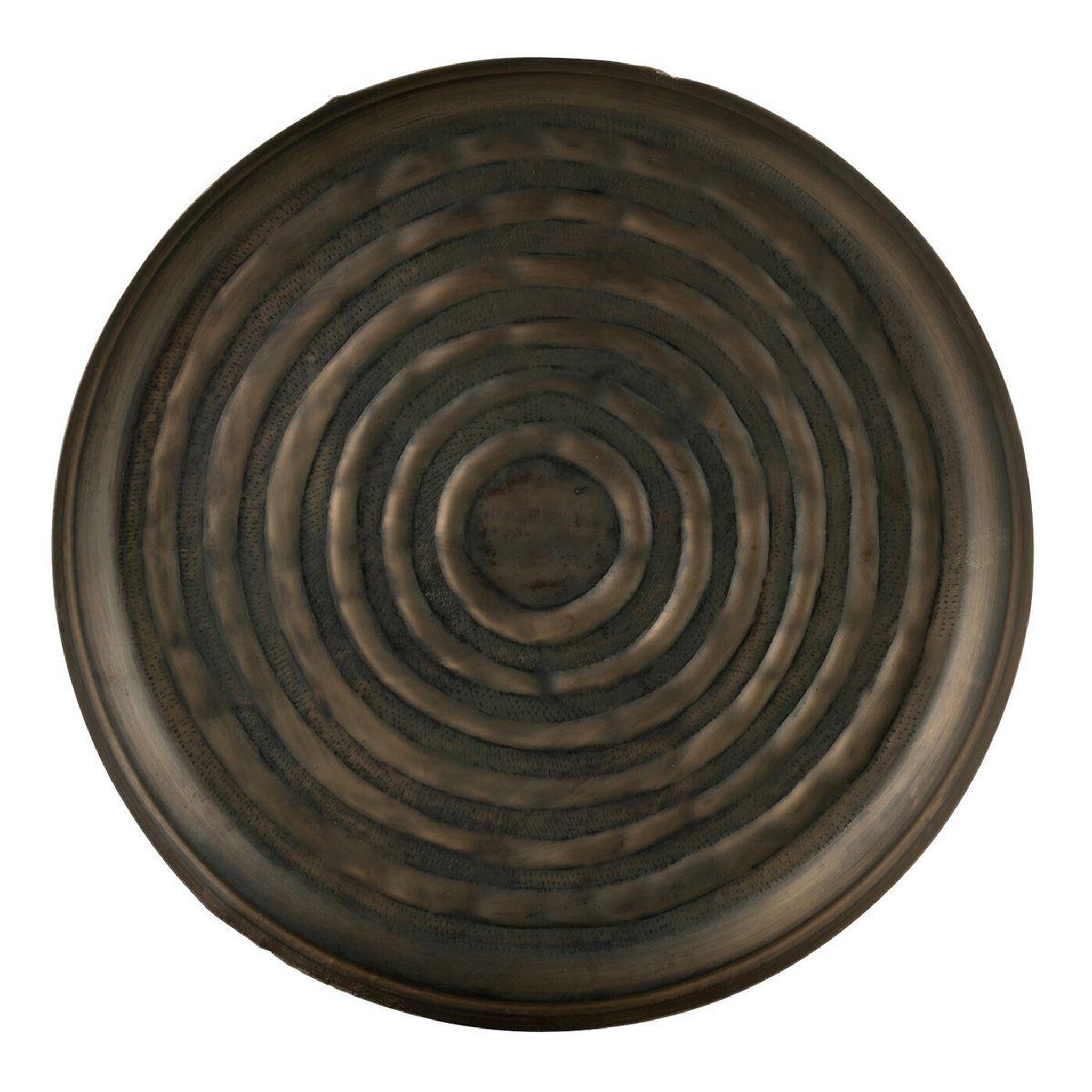 Voir la diapositive 2 : J-LINE Plateau de service en métal  antika  40cm bronze