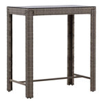 Paris Prix Table de Bar de Jardin  Alo  110cm Gris