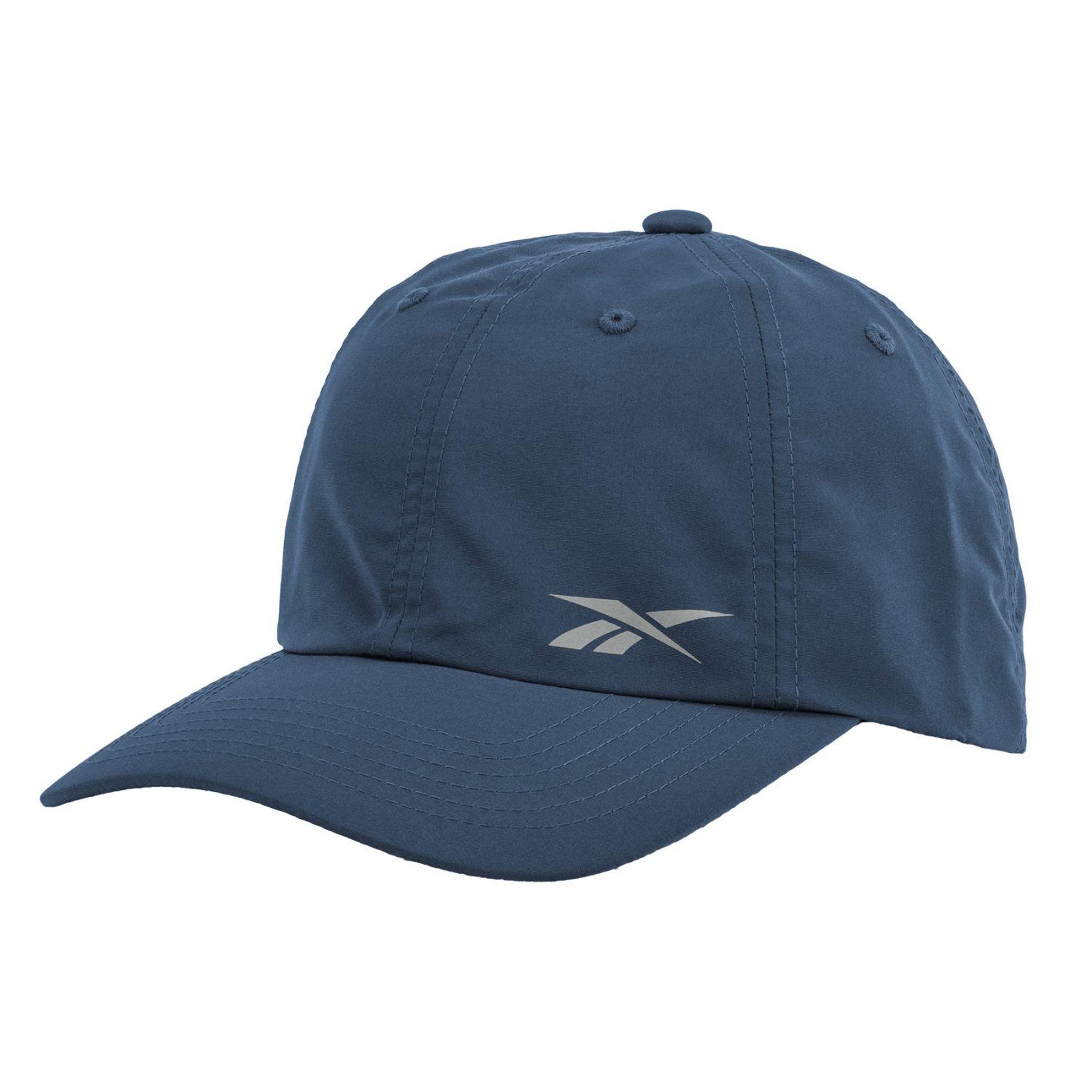 Reebok Casquette dad cap en polyester avec print sur le côté flow cap. Coloris disponibles : Bleu