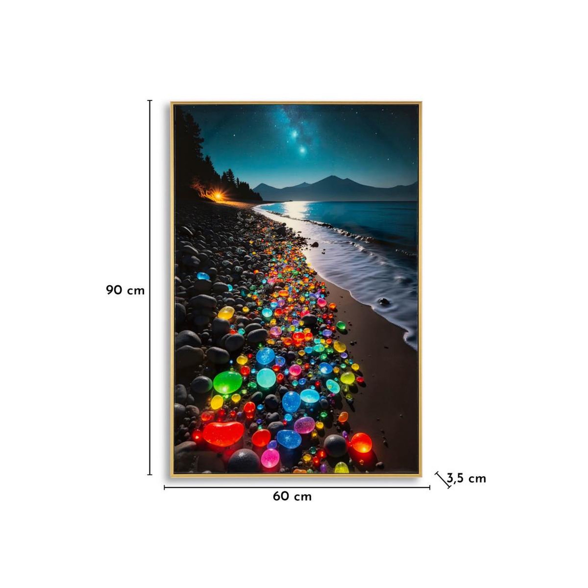 Voir la diapositive 6 : Paris Prix Tableau imprimé  colors ii  60x90cm multicolore