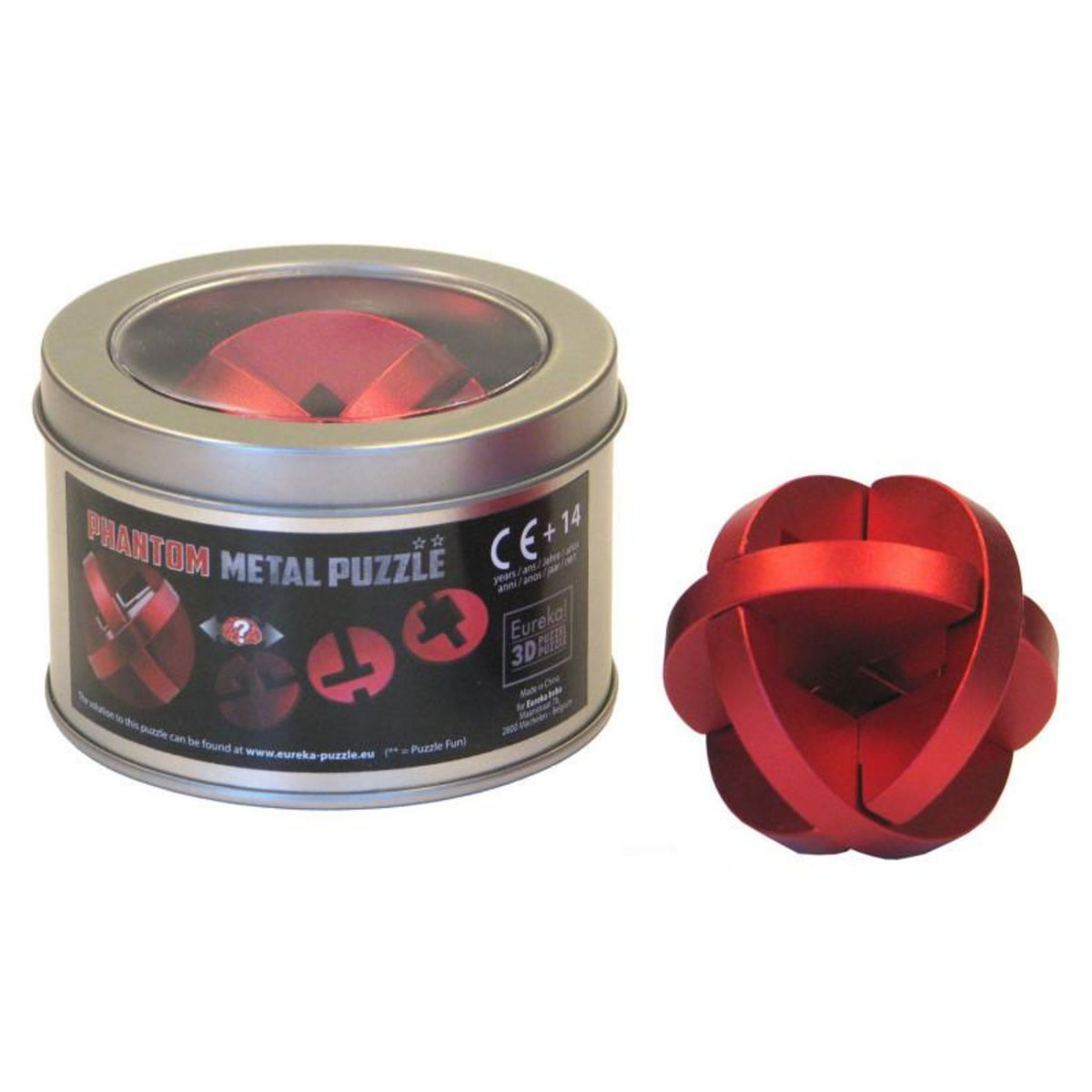 Eureka Toys EUREKA Brain Puzzle Metal in Tin - Phantom **