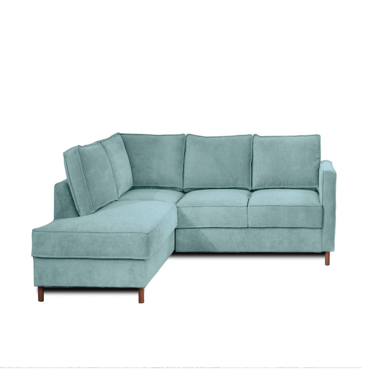 LISA DESIGN Jake - canapé d'angle gauche - convertible - 5 places - en velours côtelé