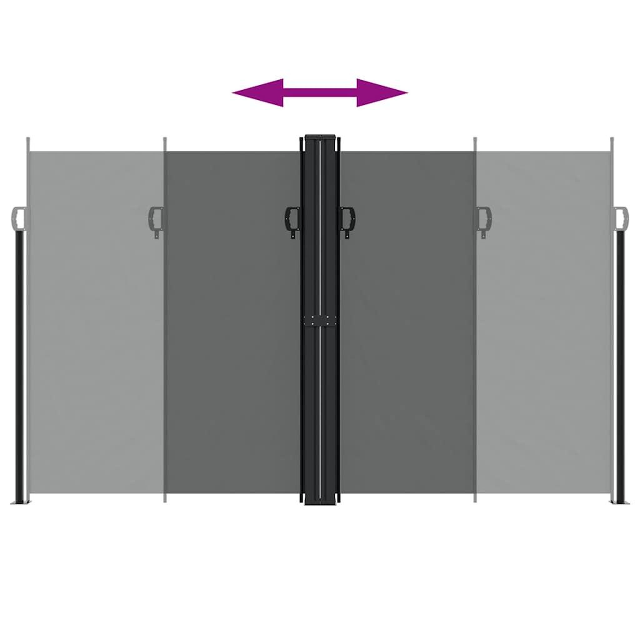 Voir la diapositive 5 : VIDAXL Auvent lateral retractable anthracite 200x600 cm