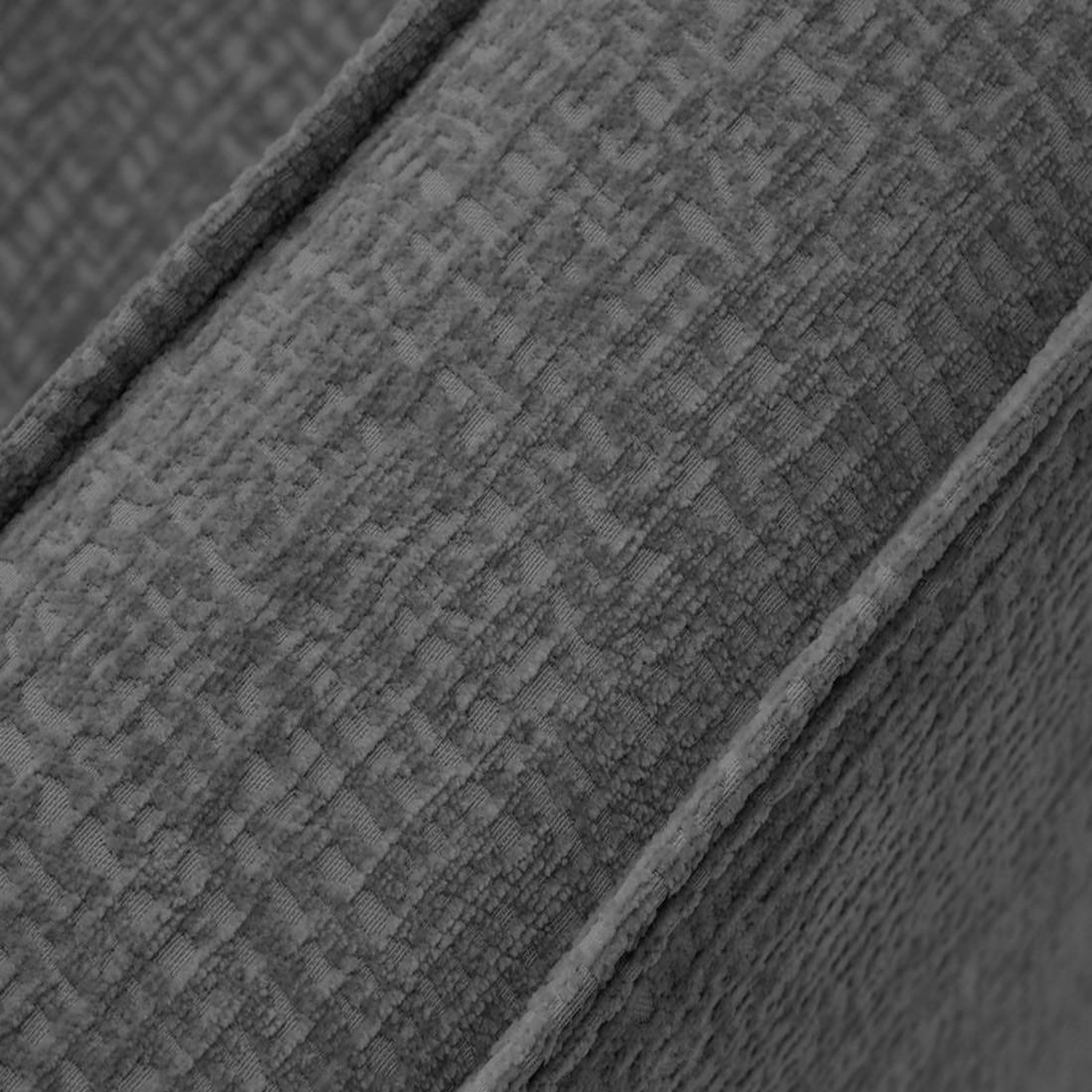 Voir la diapositive 4 : LISA DESIGN Jake - canapé d'angle droit 5 places convertible en tissu velours relief