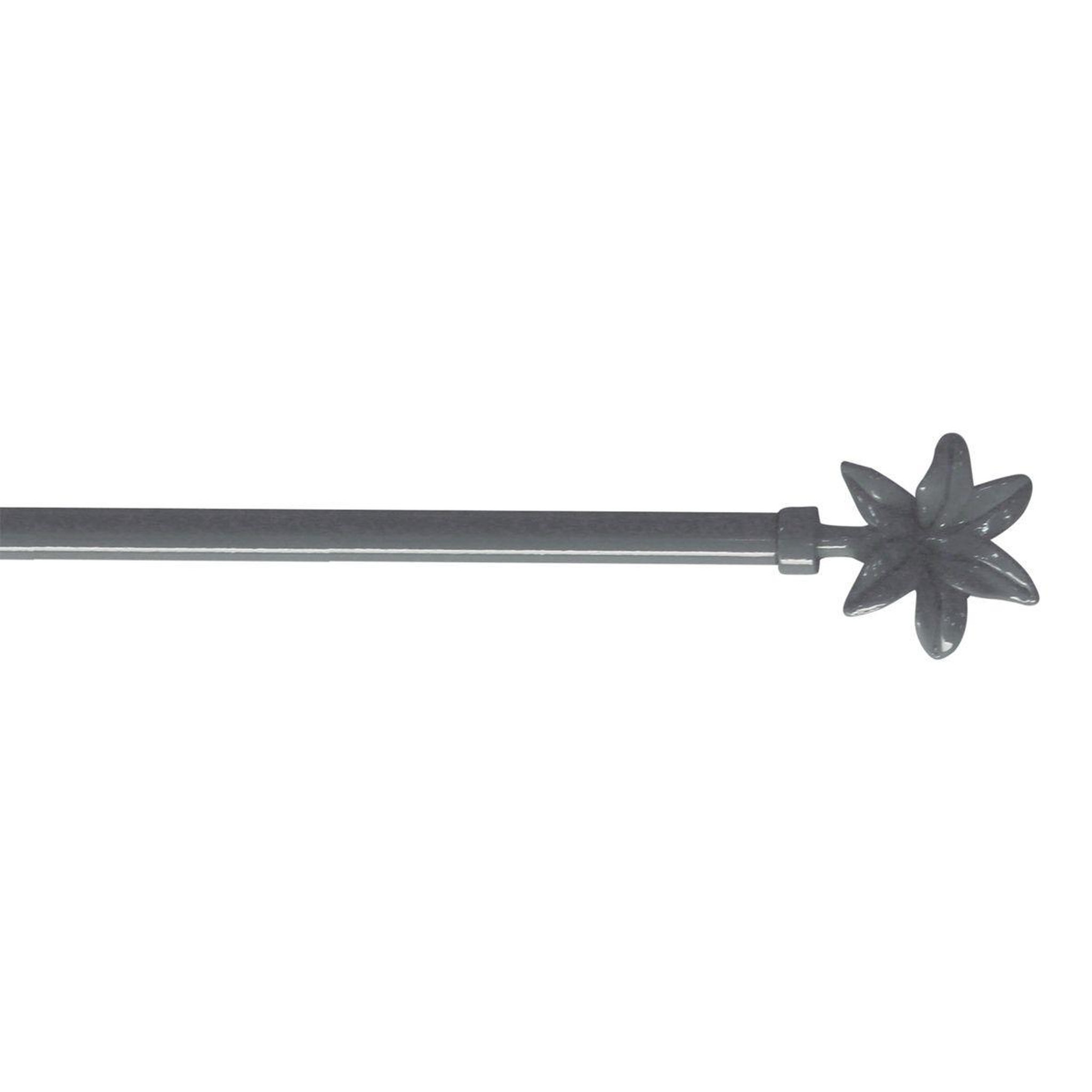 Douceur d'Intérieur Tringle déco extensible  fleurella  60-80cm gris