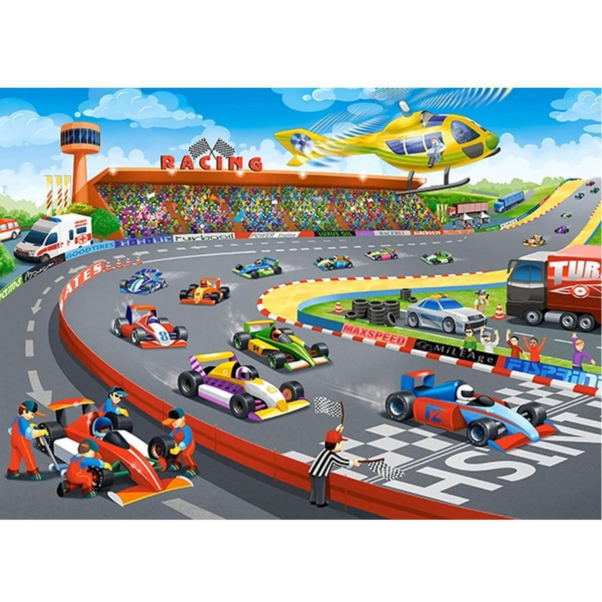 Castorland Puzzle 120 pièces : Course de Formule 1