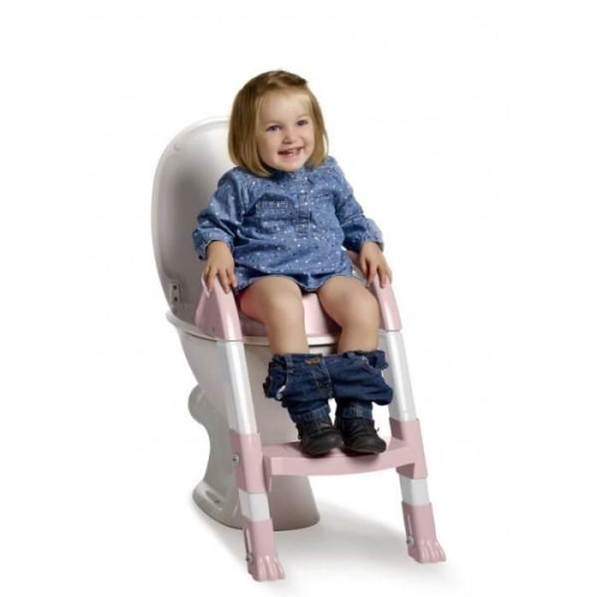 Voir la diapositive 4 : THERMOBABY THERMOBABY Reducteur de wc kiddyloo - Rose poudré