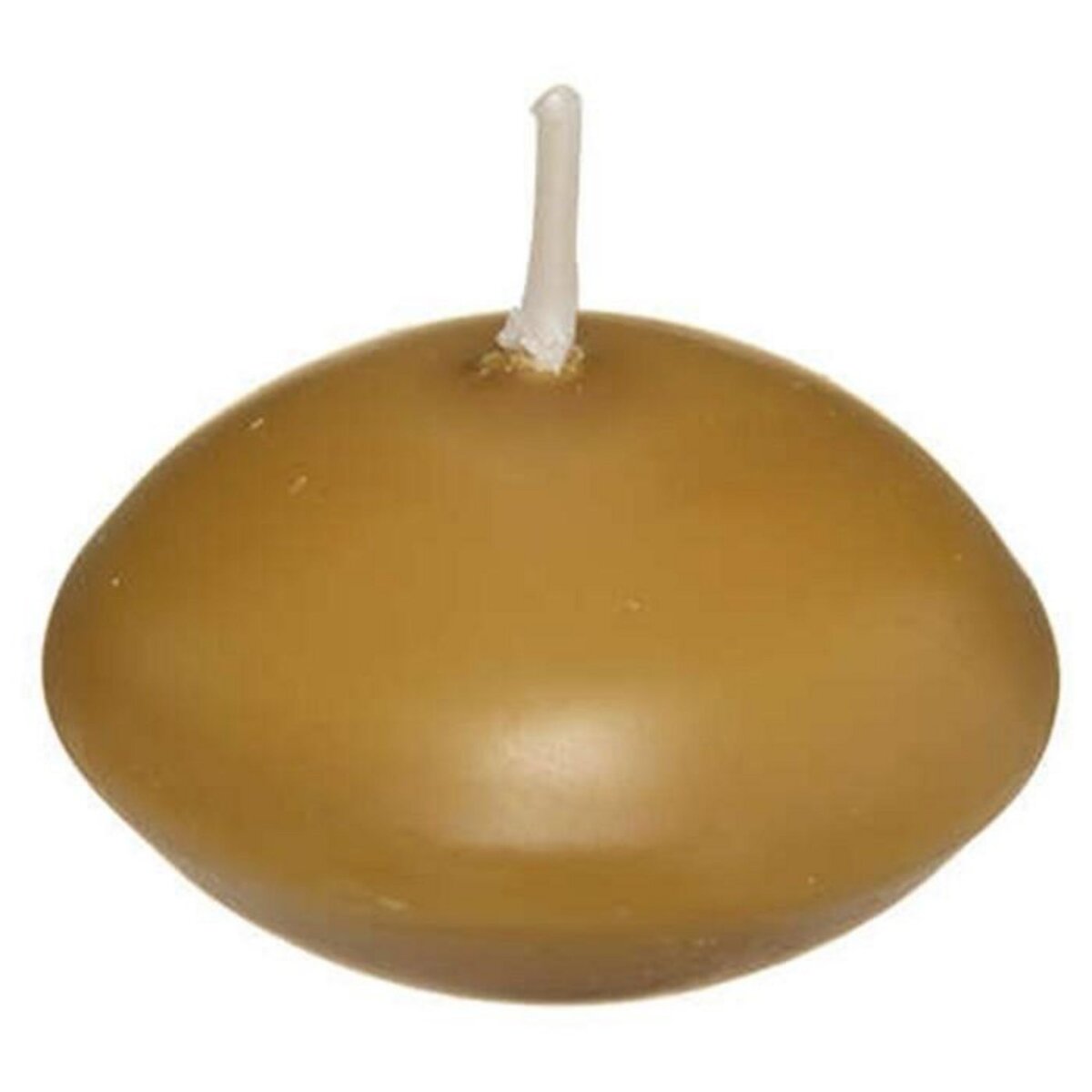 COMPTOIR DE LA BOUGIE Lot de 6 Bougies Flottantes  Basic  4,5cm Jaune