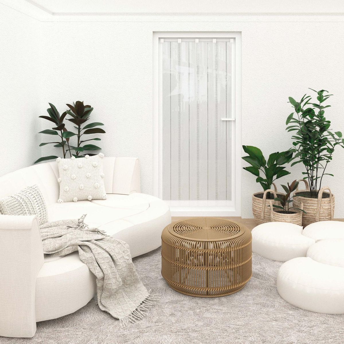 SOLEIL D'OCRE Voilage porte fenêtre CHARLOTTE, par Soleil d'Ocre