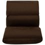 Voir la diapositive 5 : VIDAXL Chaise pliable de sol Marron Microfibre