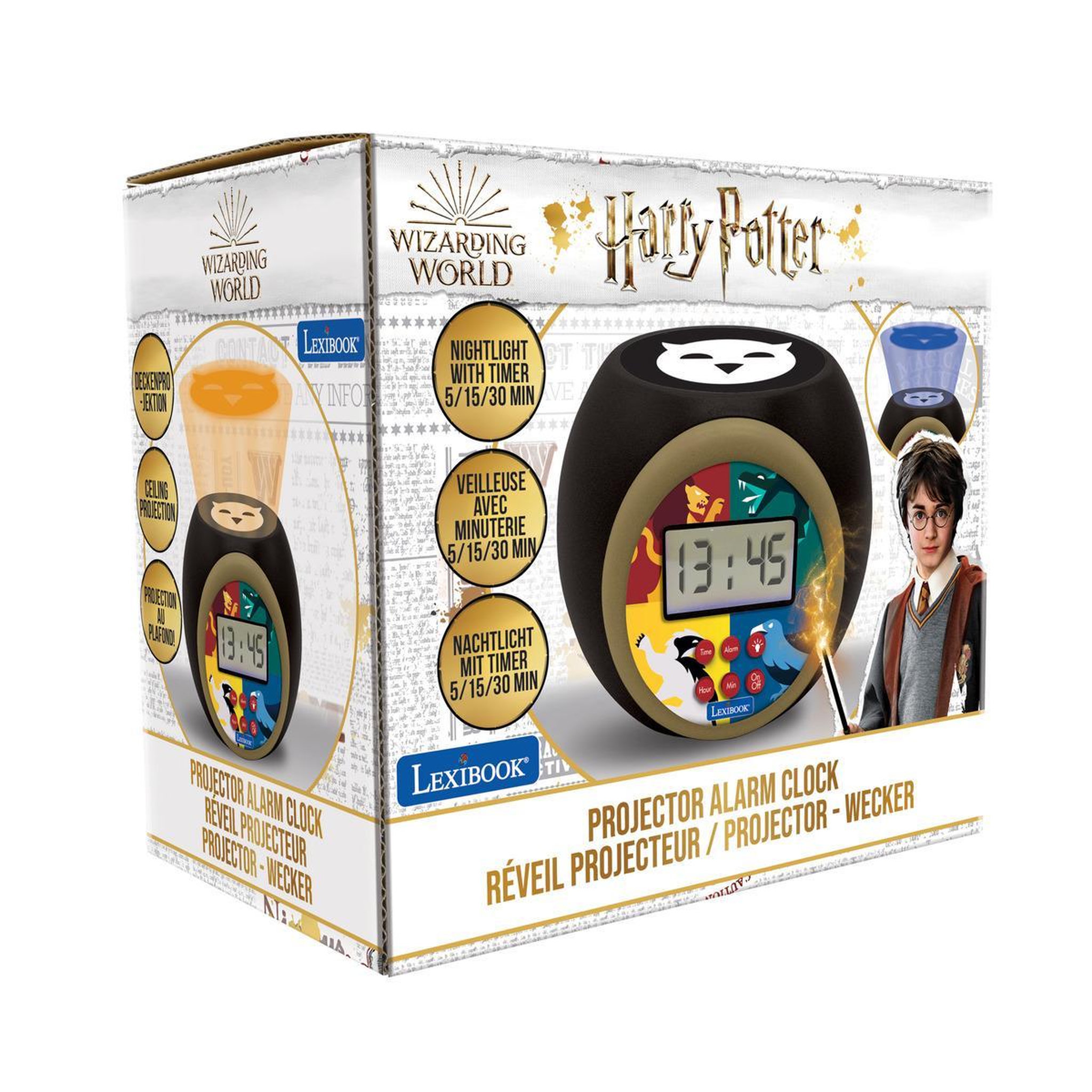 Voir la diapositive 4 : Lexibook Réveil projecteur Harry Potter