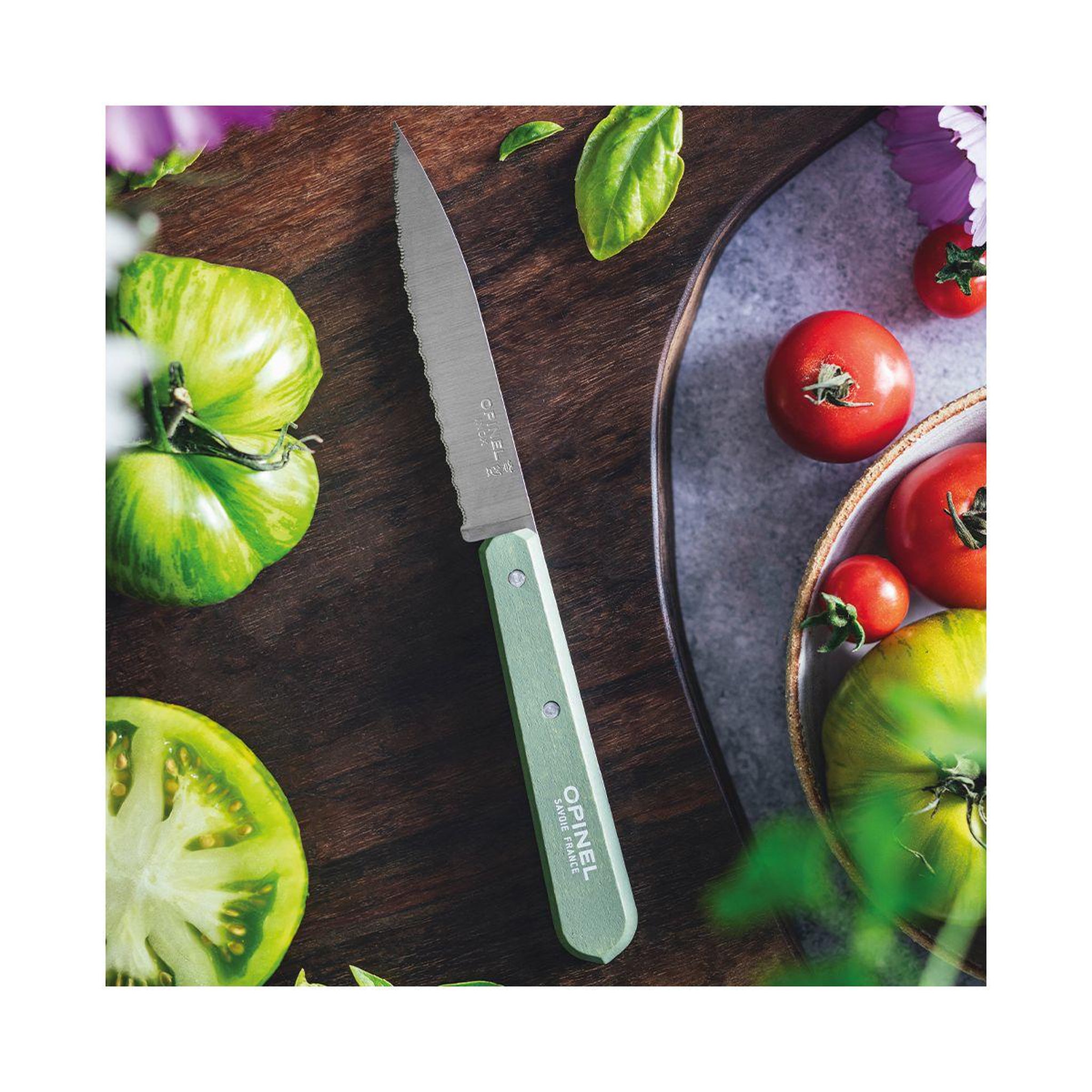 Voir la diapositive 2 : Opinel Couteau Crante N113 Sauge