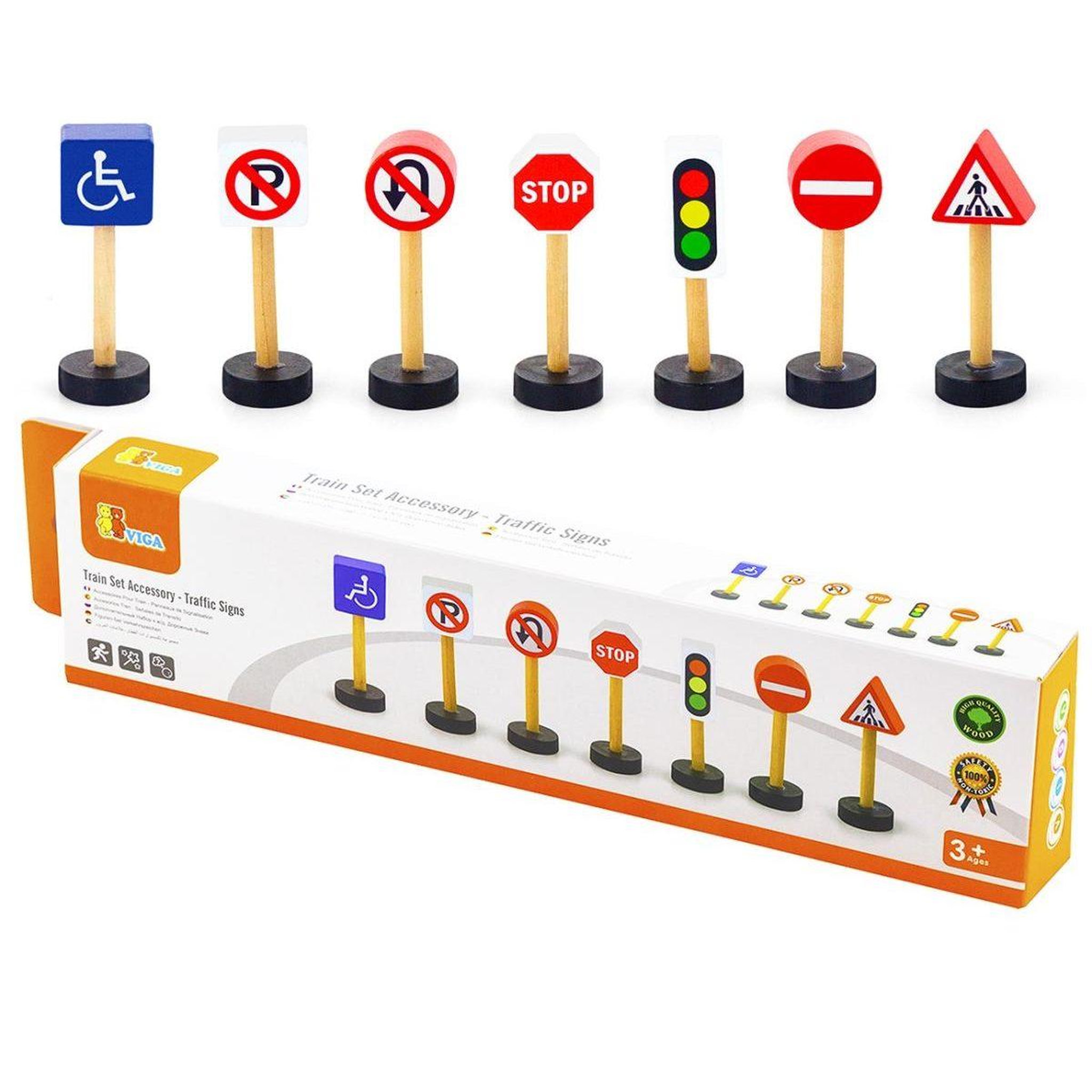 Voir la diapositive 2 : VIGA Panneaux de signalisation  50817 - 7 panneaux en bois