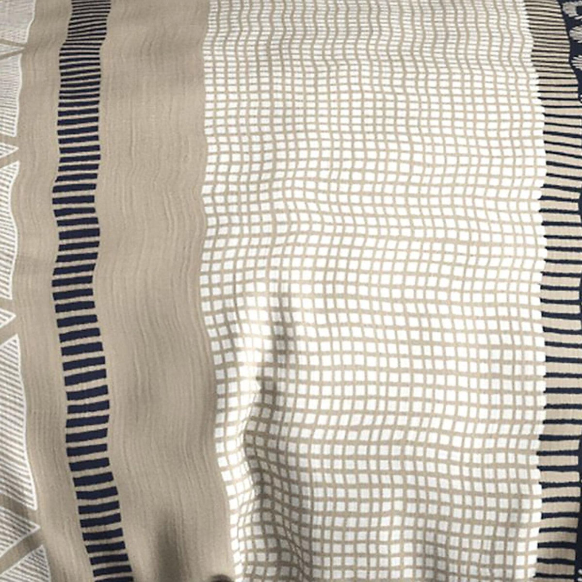 ATELIER DU COTON Parure de couette 3pcs 100%coton 57fils/cm2- nairobi