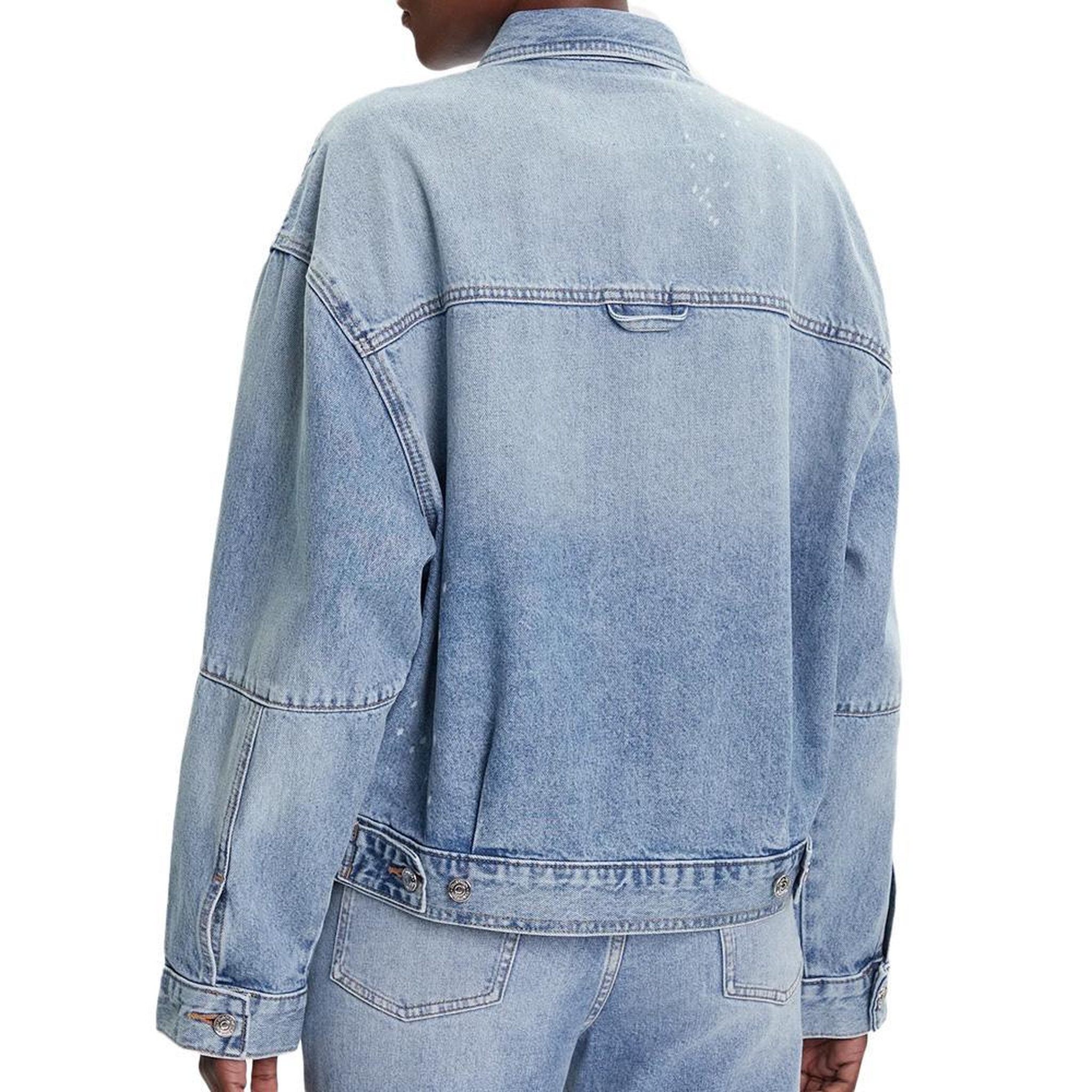 Voir la diapositive 2 : CALVIN KLEIN JEANS Veste en Jean Bleu Femme Calvin Klein Jeans Denim Jacket