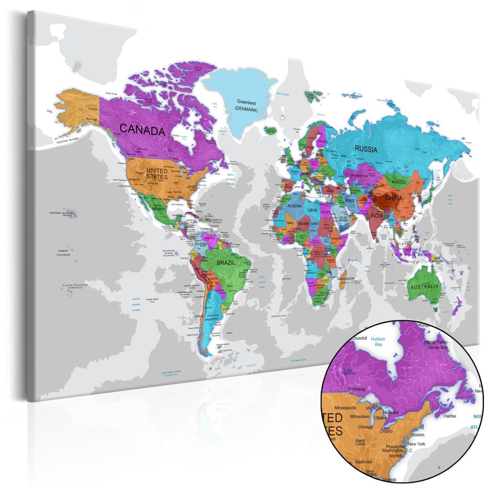 Paris Prix Tableau imprimé  territory of colours. Coloris disponibles : Multicolore